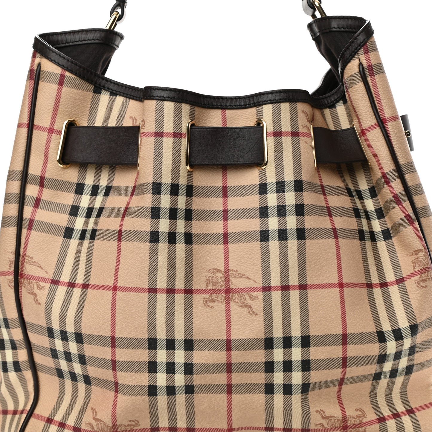 Haymarket Check Medium Walden Belted Hobo Chocolate