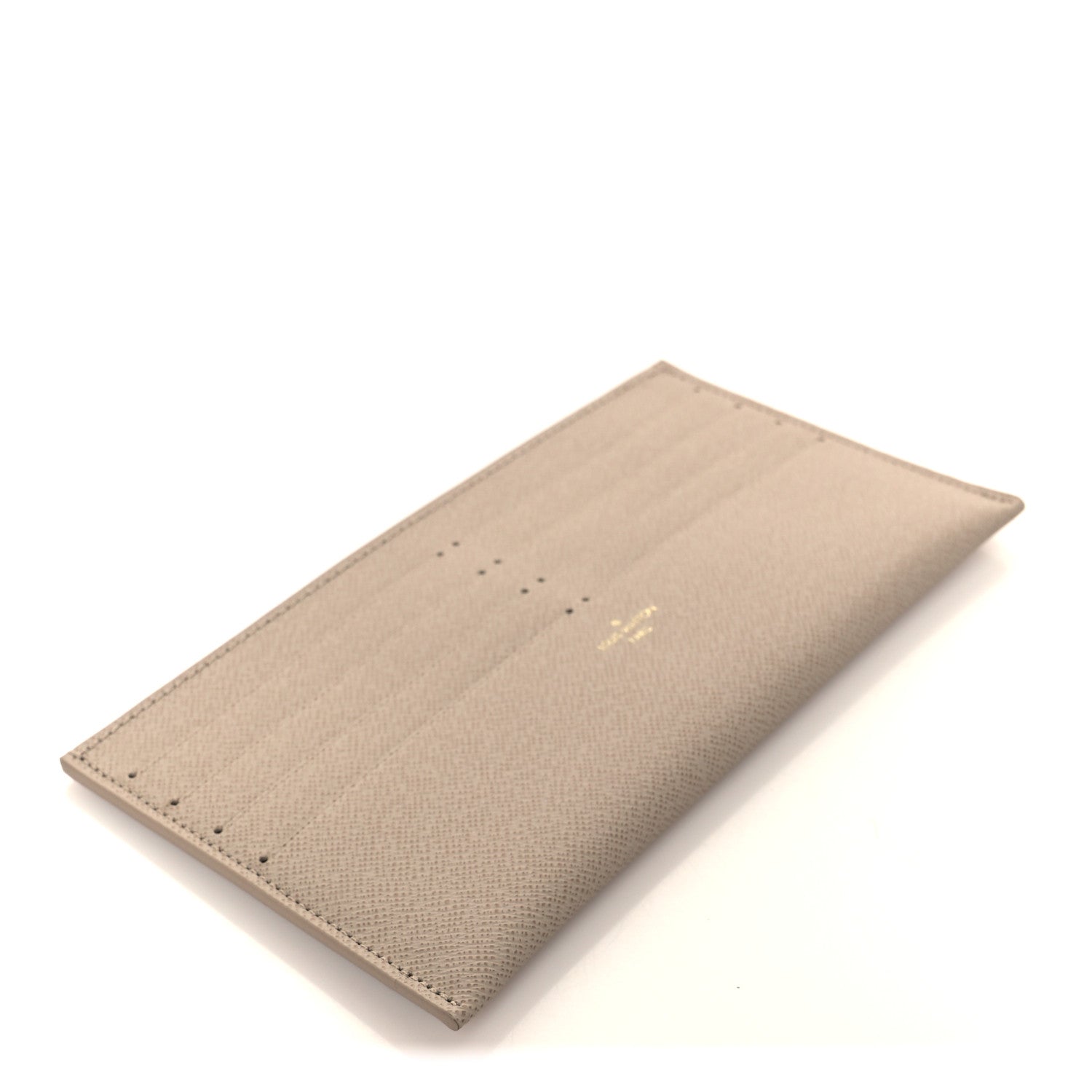 Louis Vuitton Calfskin Felicie Chain Wallet Card Holder Insert Tourterelle 4 of 7