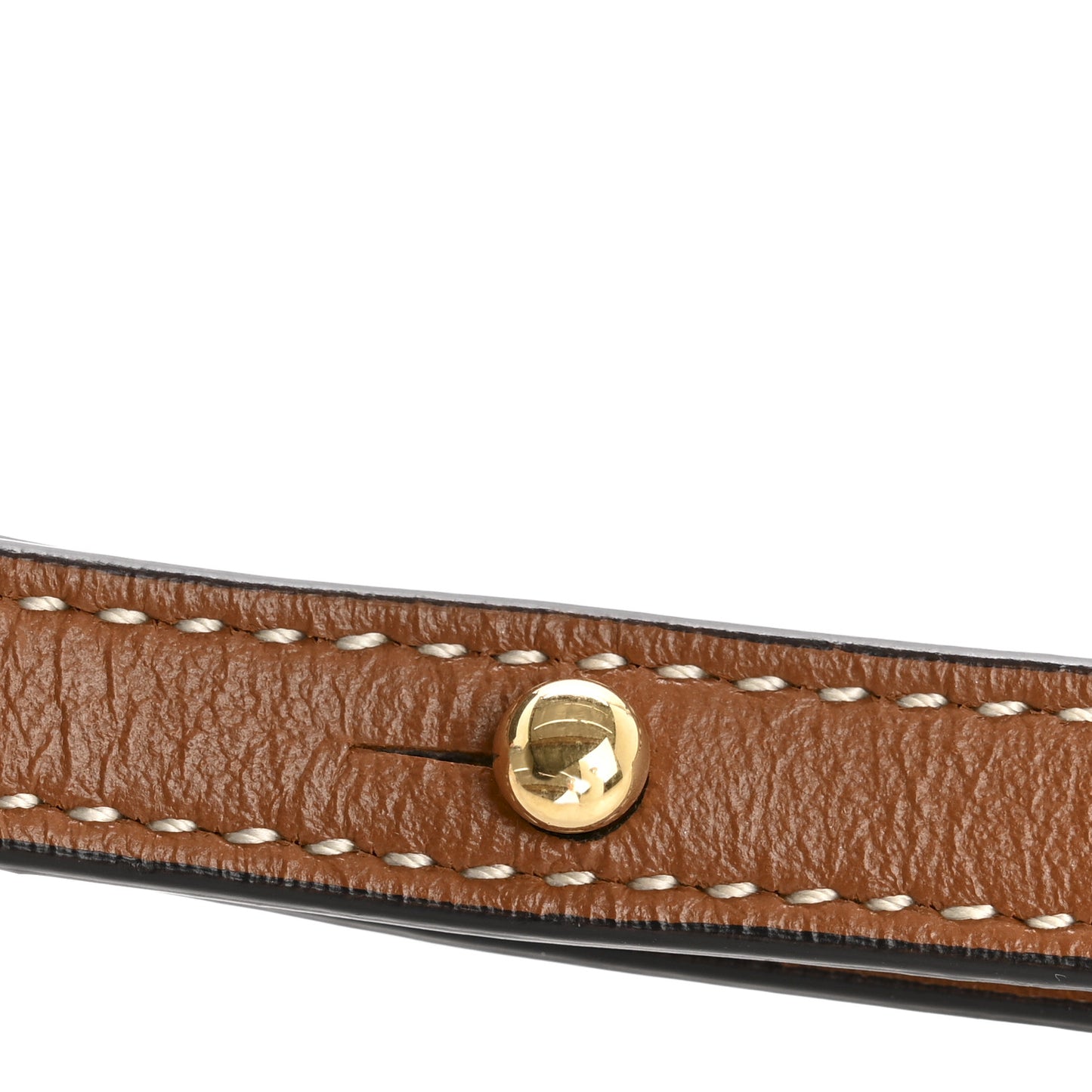 Triomphe Canvas Lambskin Wallet On Strap Tan