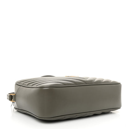 Saint Laurent Calfskin Matelasse Monogram Lou Camera Bag Storm 4 of 9