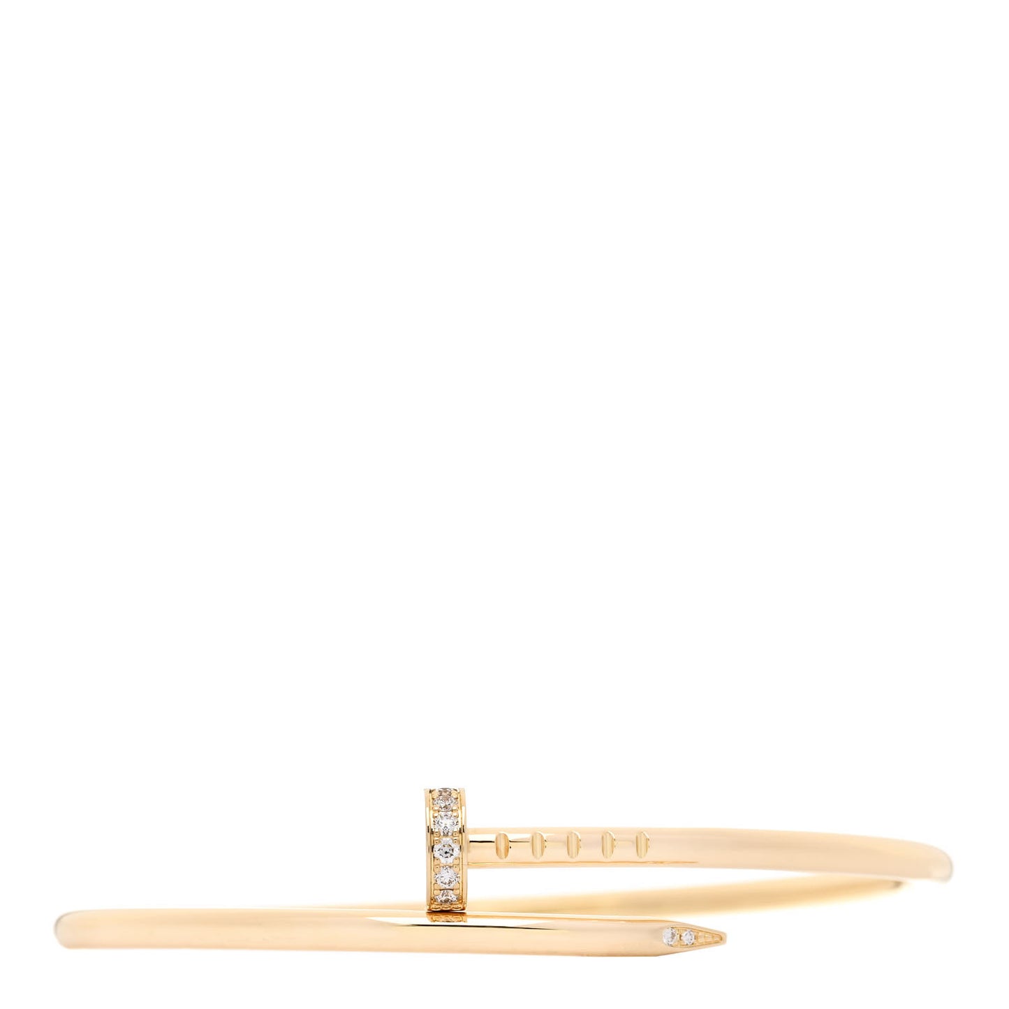 18K Yellow Gold Diamond Small Juste Un Clou Bracelet 15