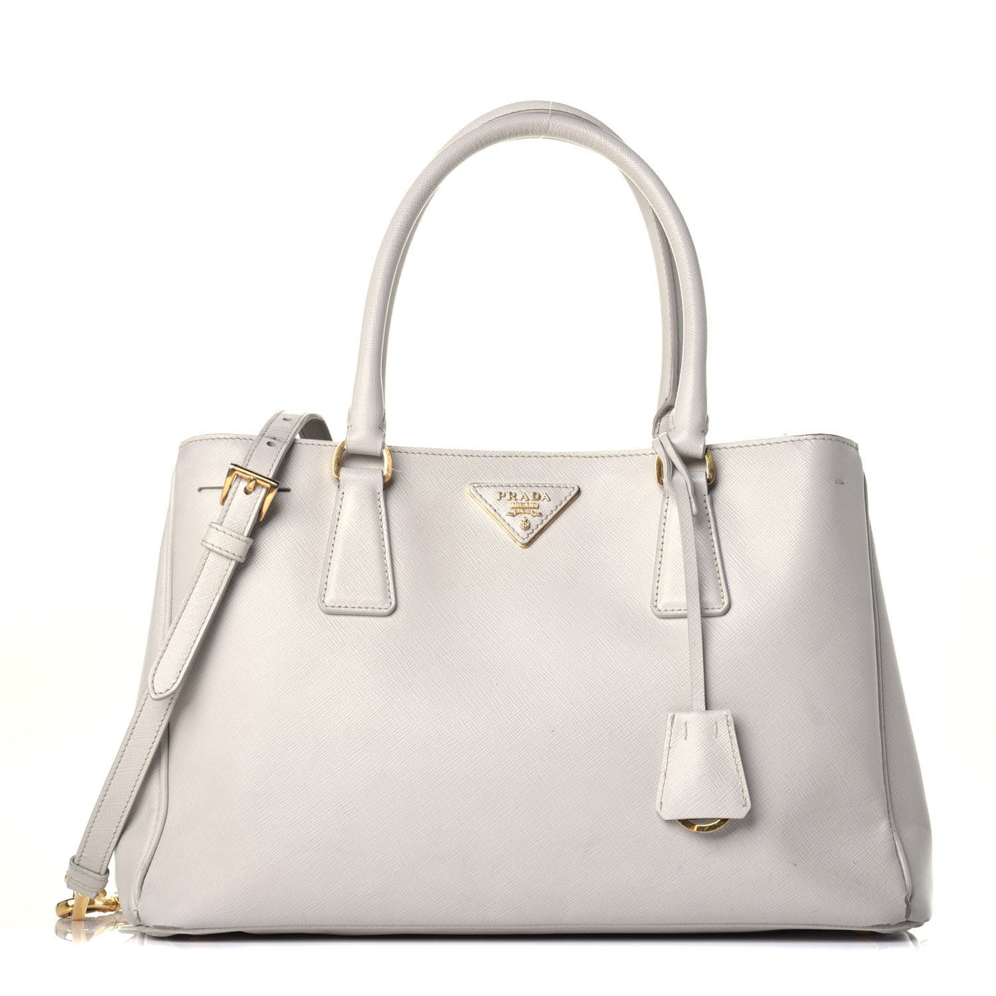 Saffiano Lux Medium Tote Talco