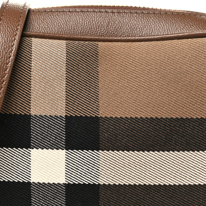 Burberry Calfskin House Check Camera Bag Earth 7 of 9