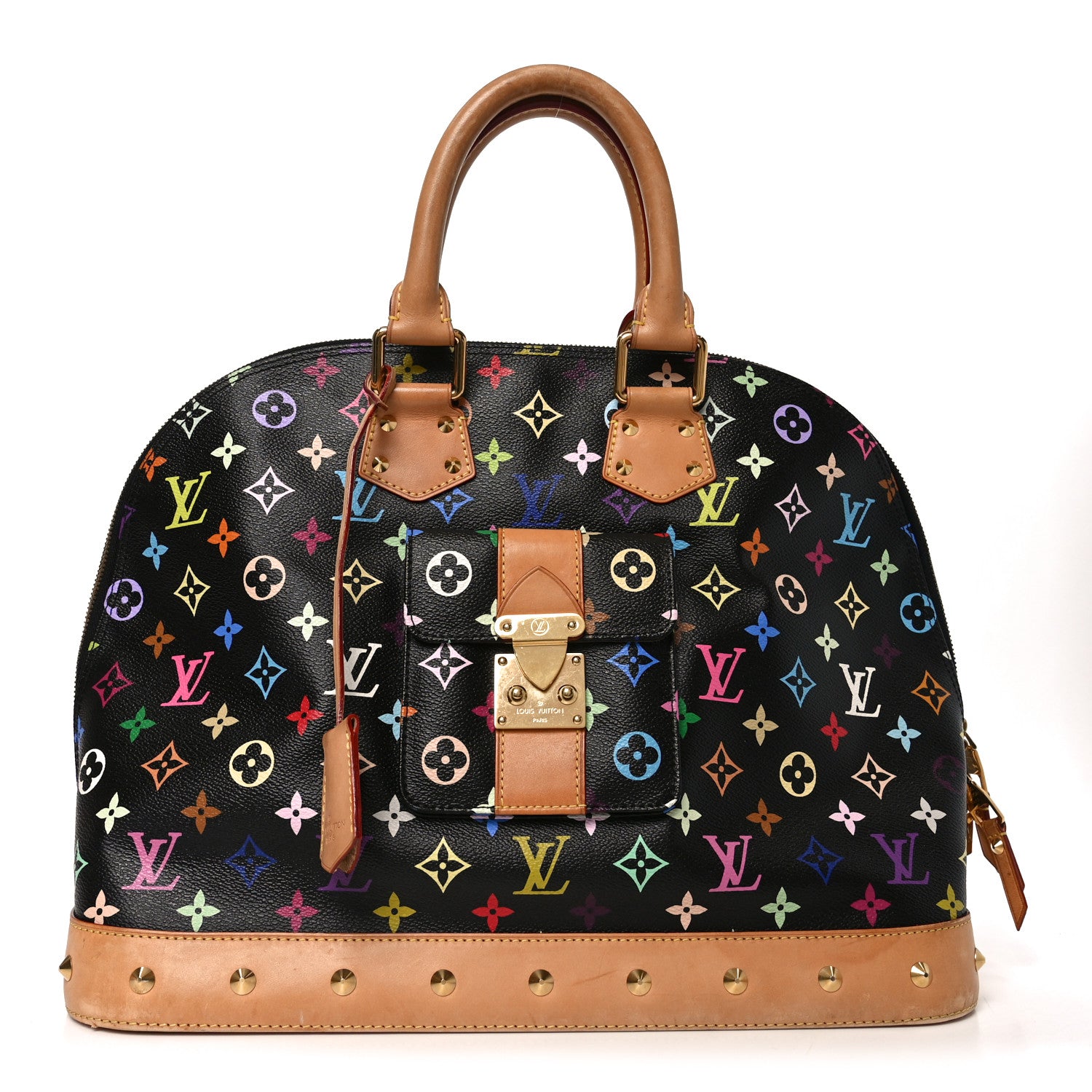 Louis Vuitton Monogram Multicolor Alma GM Black 1 of 9