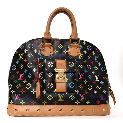 Louis Vuitton Monogram Multicolor Alma GM Black 1 of 9