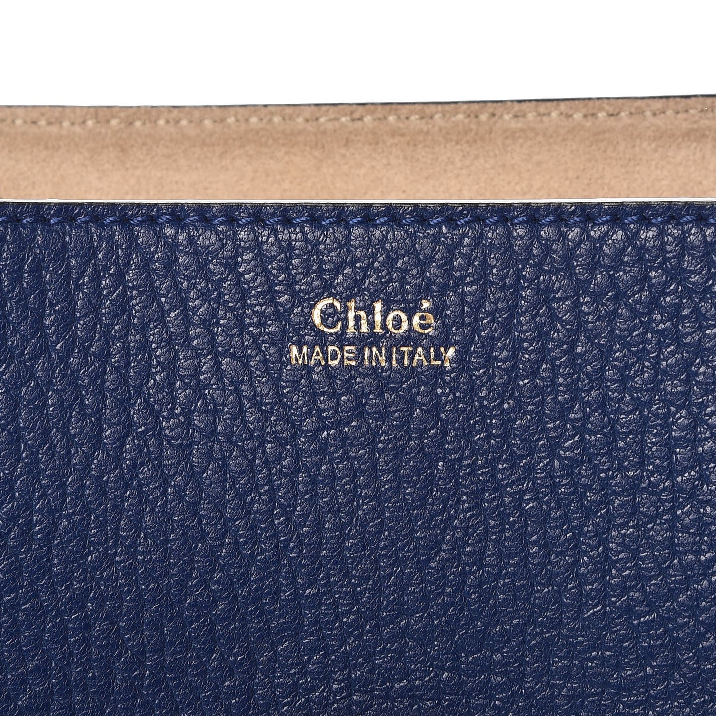 Grained Lambskin Drew Shoulder Bag Royal Navy