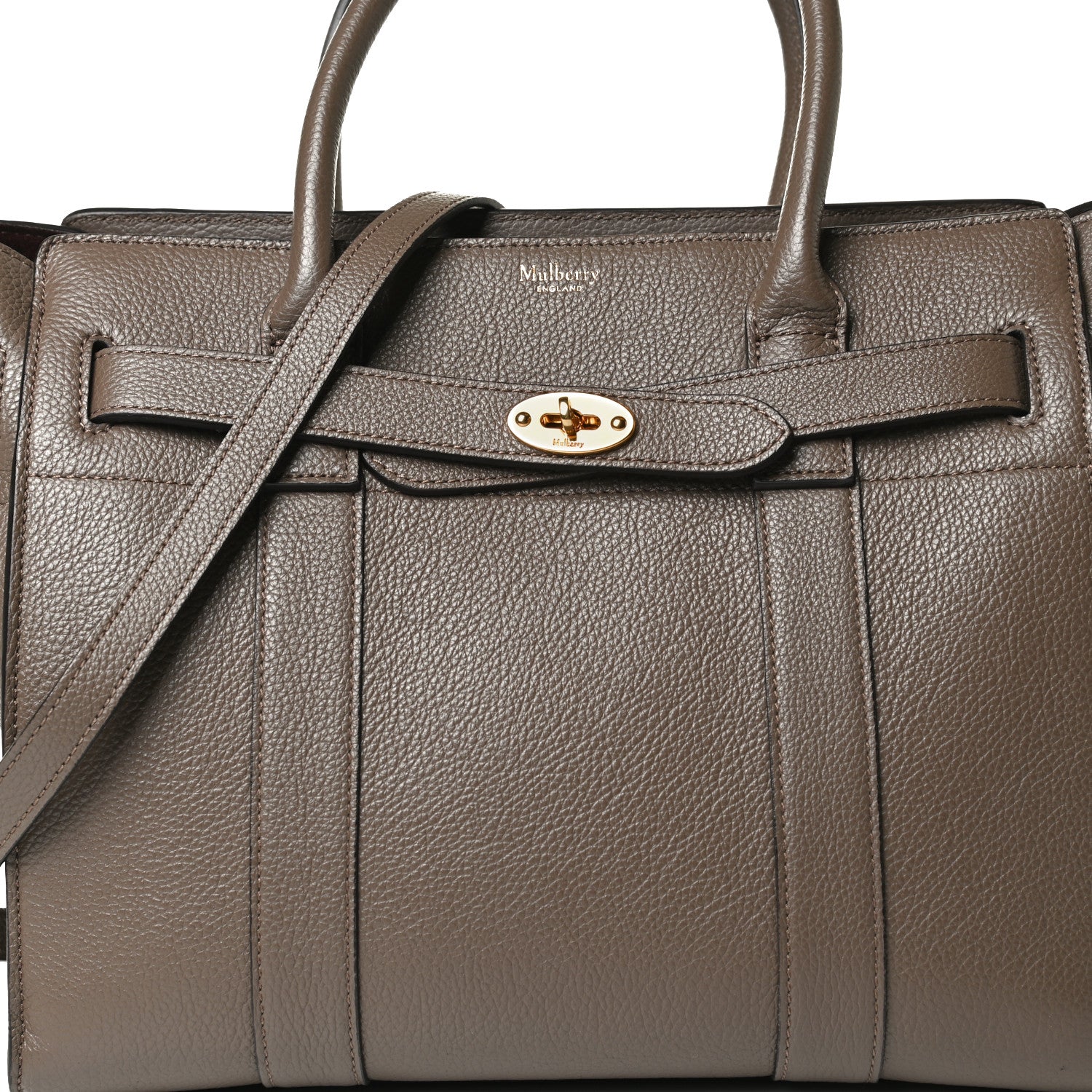 Mulberry Classic Grain Small Bayswater Zip Tote Clay 8 of 15