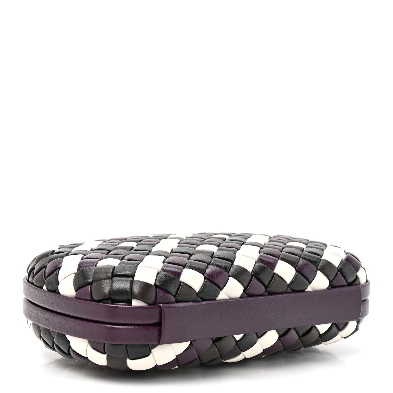 Bottega Veneta Nappa Intrecciato Knot Clutch Purple Multicolor Purple Multicolor 4 of 8