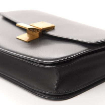 Celine Smooth Calfskin Medium Classic Box Flap Bag Anthracite 7 of 18