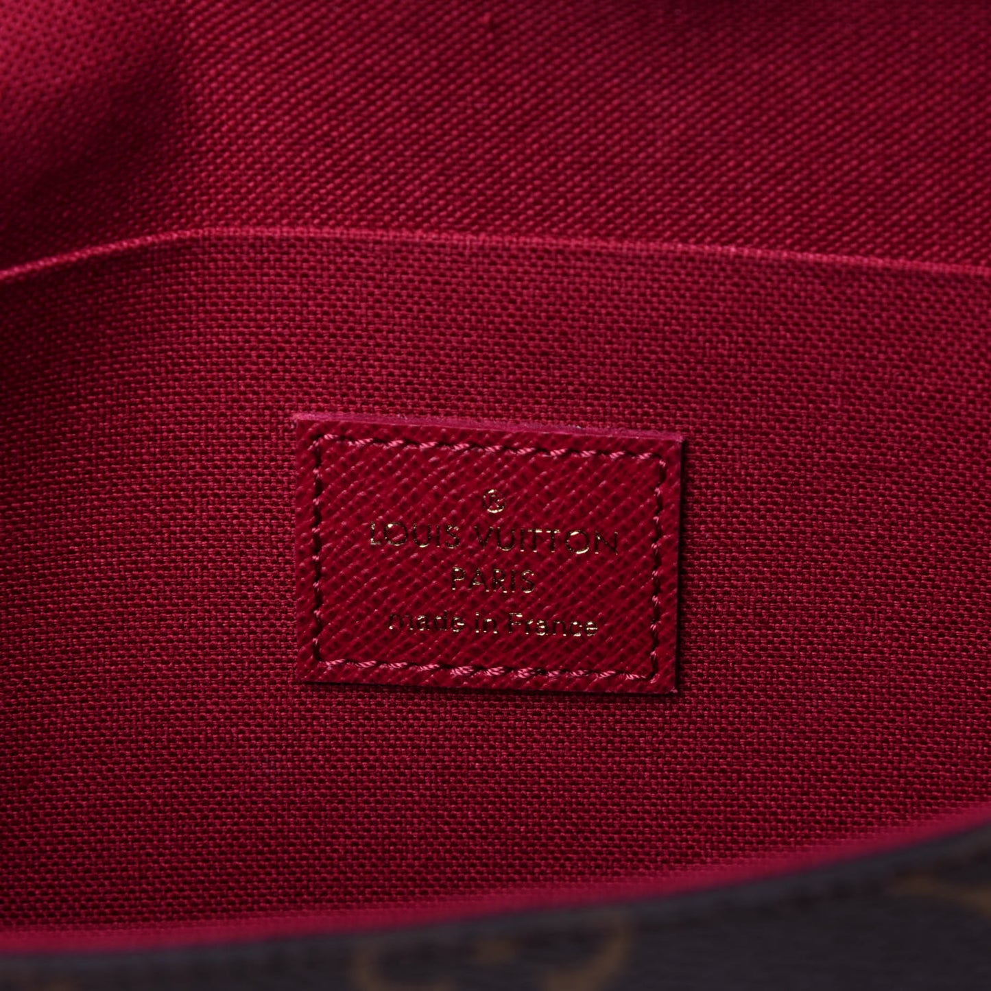 Monogram Pochette Felicie Chain Wallet Fuchsia