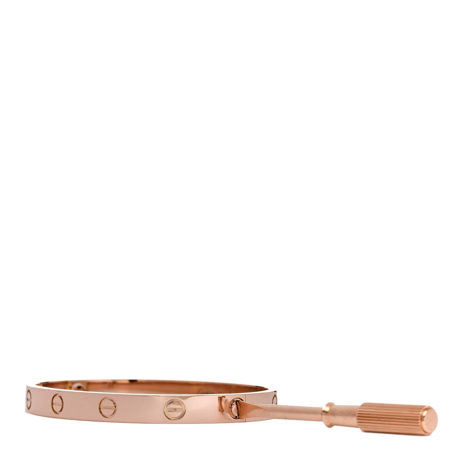 Cartier 18K Pink Gold LOVE Bracelet 17 3 of 9