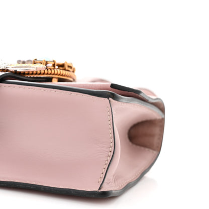 Miu Miu Goatskin Madras Soft Calf Crystal Embellished Shoulder Bag Mughetto 10 of 10