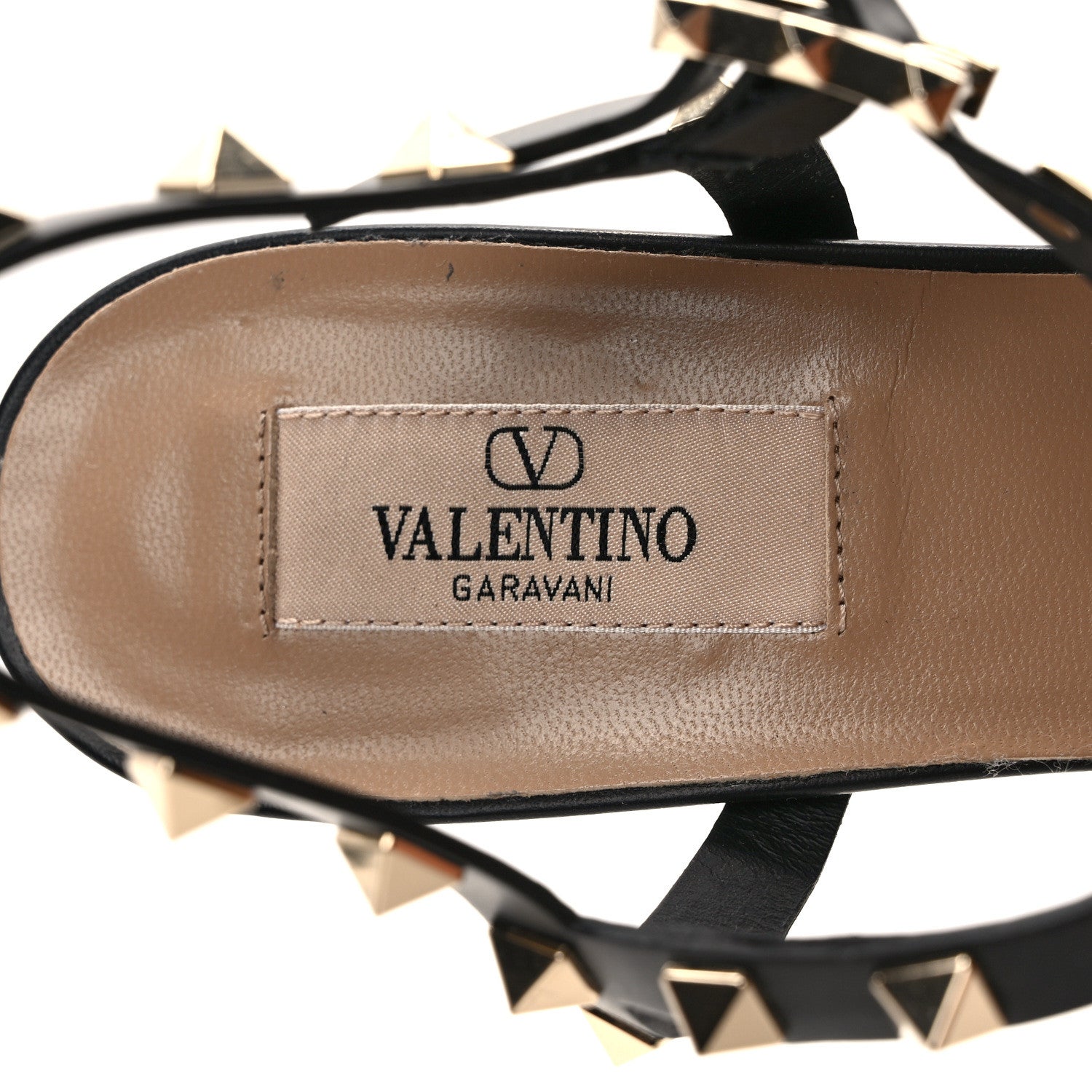 Valentino Garavani Calfskin Rockstud 60mm City Sandals 40 Black 7 of 7