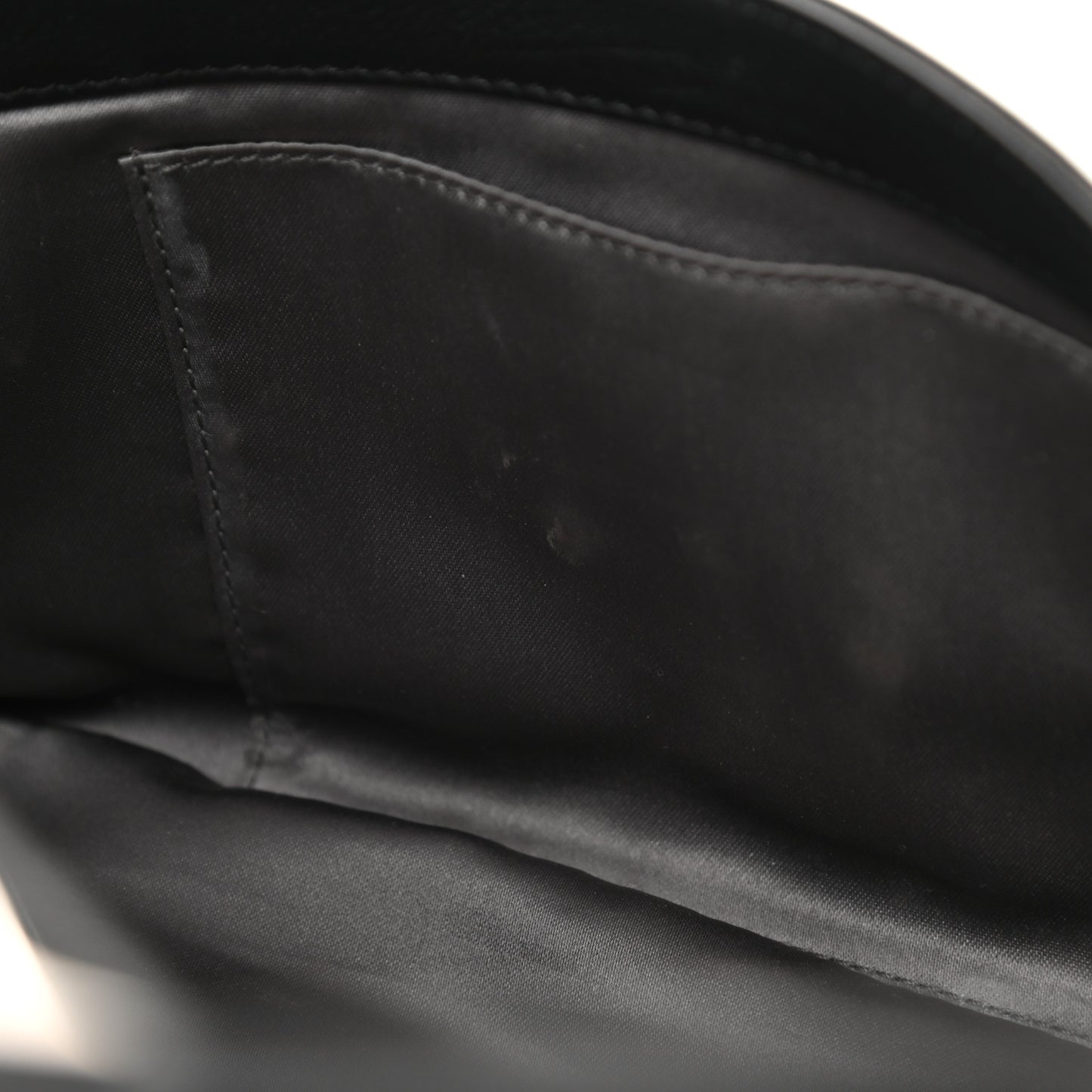 Grained Calfskin Mademoiselle Lock Bijoux Chain Flap Black