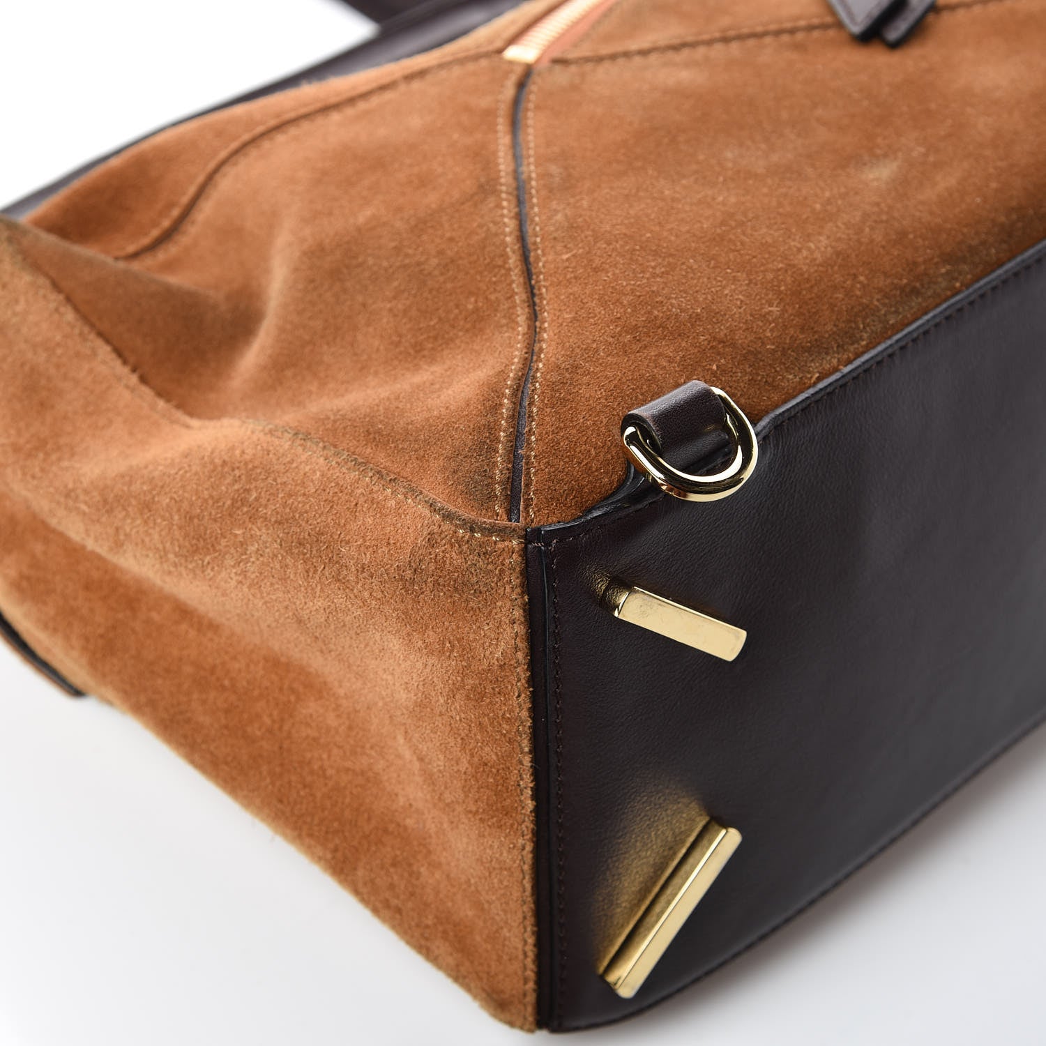 Loewe Suede Puzzle Bag Caramel 13 of 15