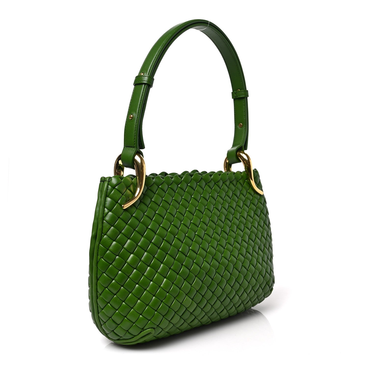 Bottega Veneta Nappa Intrecciato Small Clicker Shoulder Bag Avocado 3 of 8