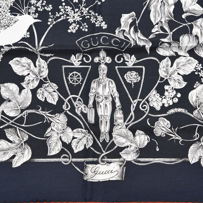 Gucci Silk Wondergarden Monogram Square Scarf 3 of 7
