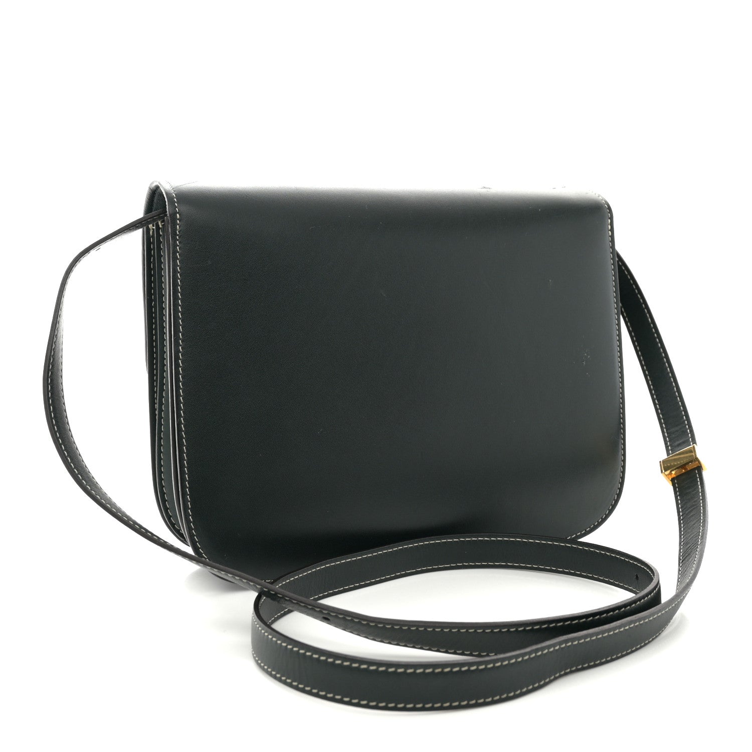 Celine Box Calfskin Medium Classic Box Flap Bag Classic Green 3 of 21