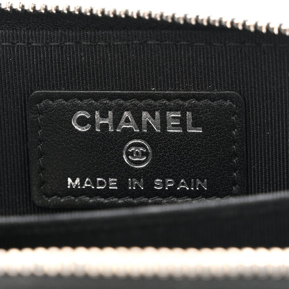 Chanel Iridescent Caviar Quilted Zip Coin Purse Black 6 of 8