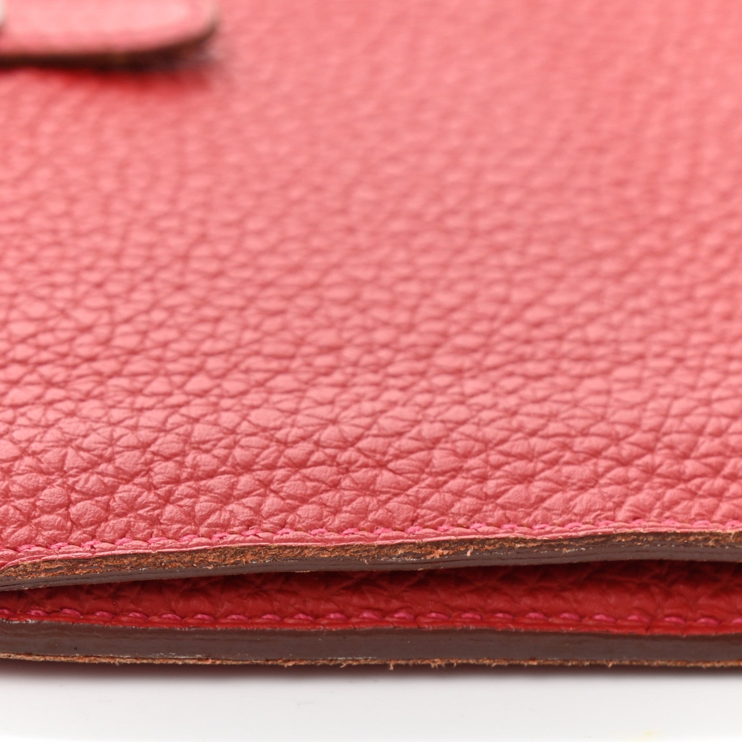 Hermes Togo Dogon Duo Wallet Rouge Casaque 10 of 11