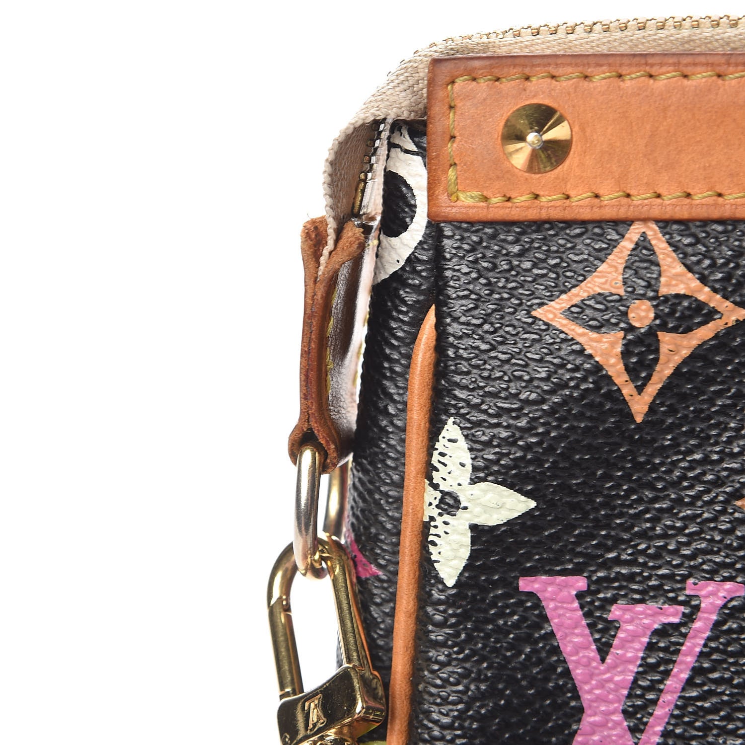 Louis Vuitton Monogram Multicolor Pochette Accessories Black 10 of 23