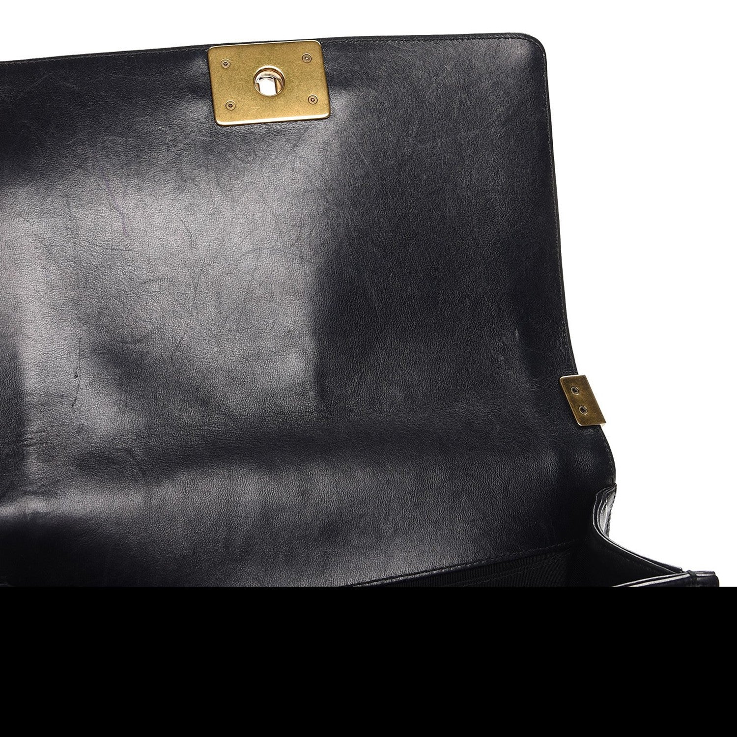 Chanel Lambskin Quilted Medium Boy Flap Pearly Black 7 of 14