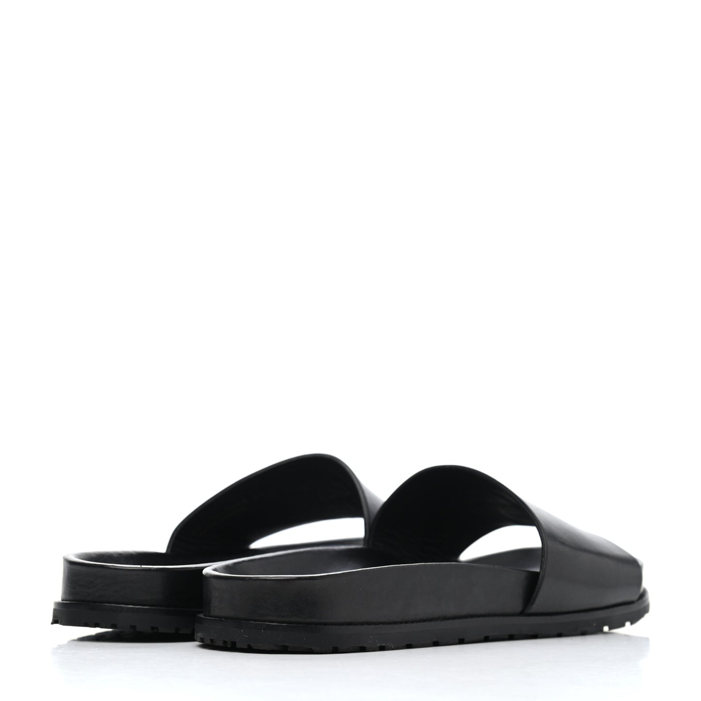 Calfskin Monogram Jimmy Joan Slide Sandals 42 Black