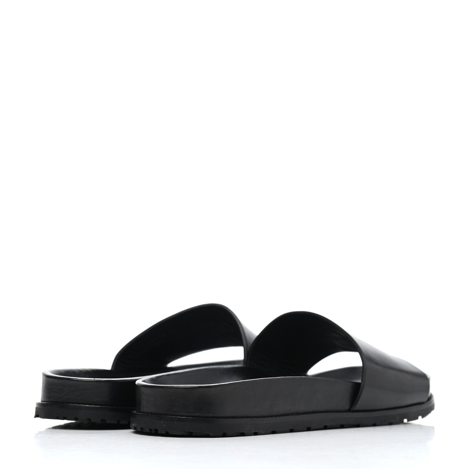 Saint Laurent Calfskin Monogram Jimmy Joan Slide Sandals 42 Black 3 of 4
