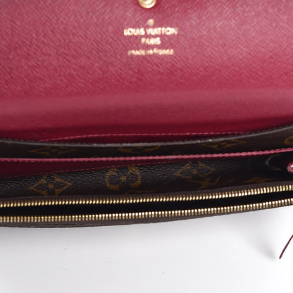 Louis Vuitton Monogram Emilie Wallet Fuchsia 5 of 9