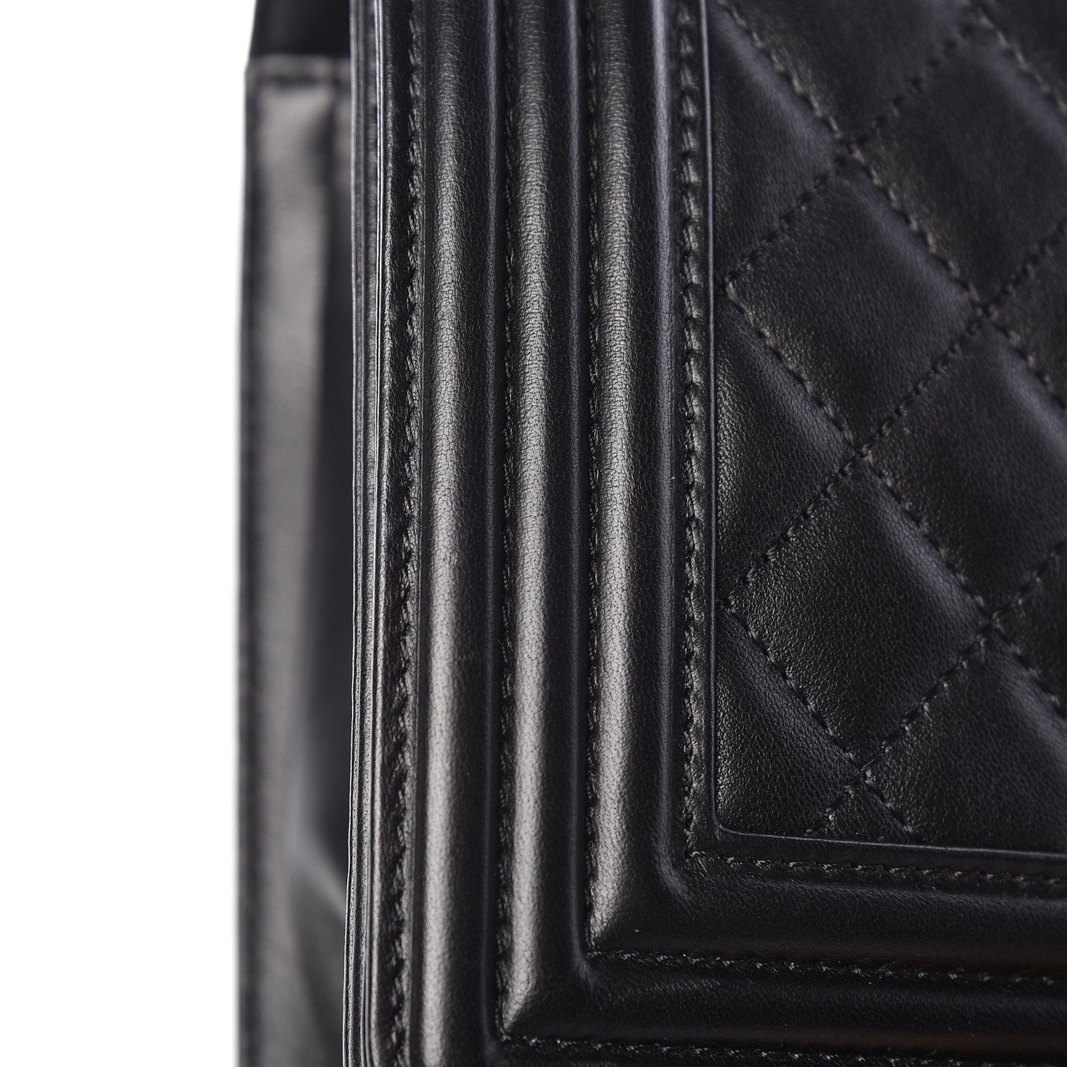 Chanel Lambskin Quilted Medium Boy Flap Black 17 of 18