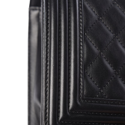 Chanel Lambskin Quilted Medium Boy Flap Black 17 of 18