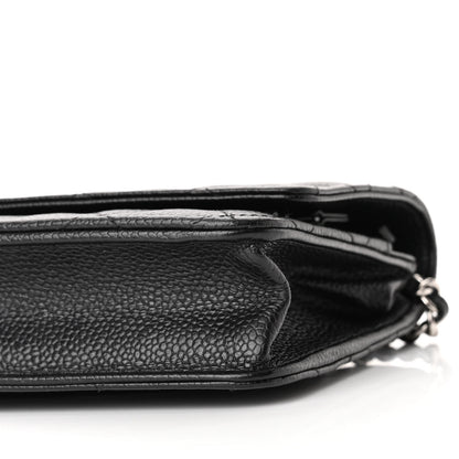 Chanel Caviar Quilted Wallet On Chain WOC Black 11 of 12