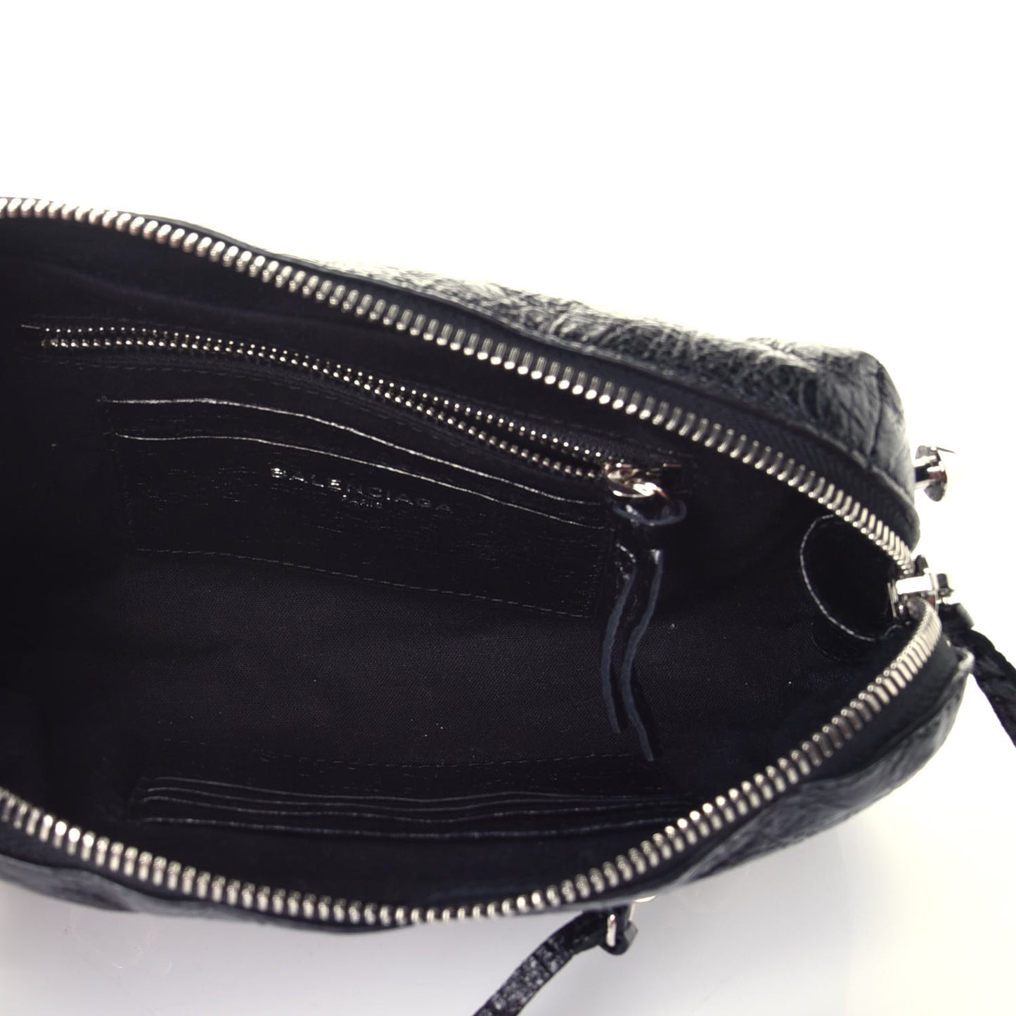 Agneau Classic Hardware XS Reporter Crossbody Black