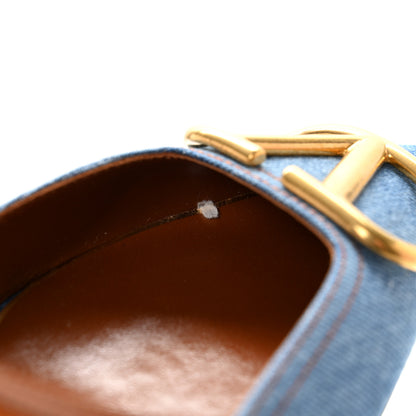 Valentino Garavani Denim Vlogo Slingback 80mm Pumps 41 Denim Selleria 9 of 9