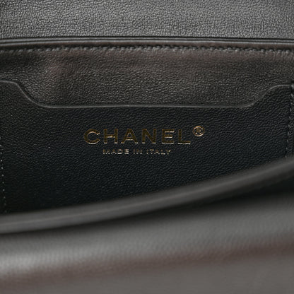 Chanel Caviar Quilted Mini Top Handle Flap Black 6 of 10