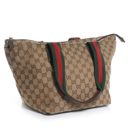 Gucci GG Monogram Medium Web Handle Bucket Tote 3 of 7