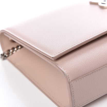 Saint Laurent Grain De Poudre Medium Classic Monogram Kate Satchel Marble Pink 9 of 11