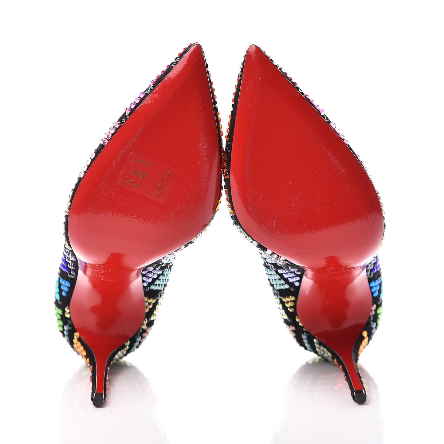 Crystal Arletta 100 Pumps 39.5 Black Multicolor