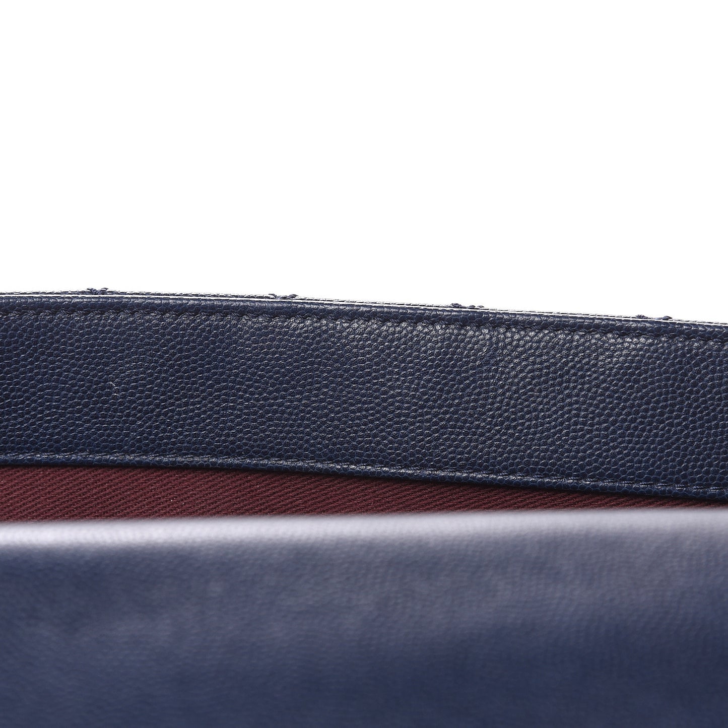 Caviar Quilted Medium Coco Handle Flap Navy Blue