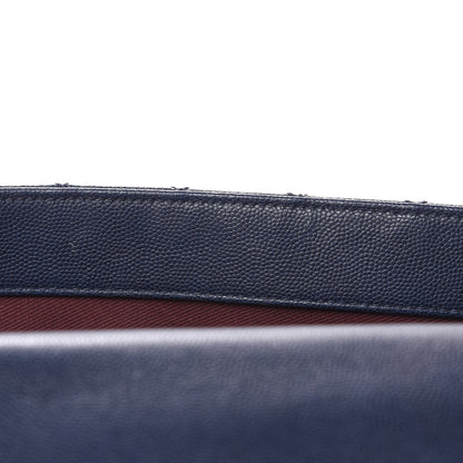 Chanel Caviar Quilted Medium Coco Handle Flap Navy Blue 12 of 12