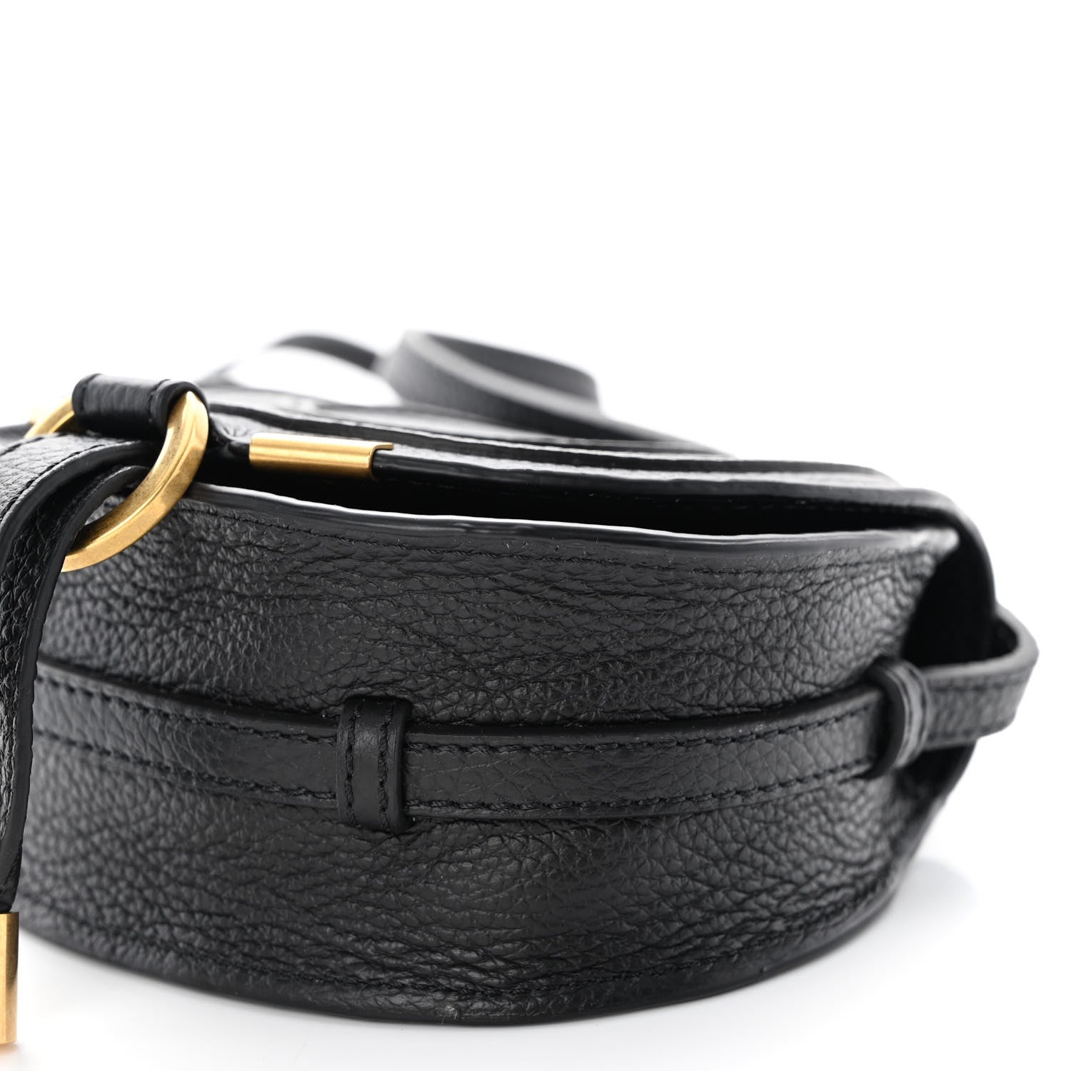 Chloe Calfskin Nano Marcie Saddle Bag Black 9 of 11