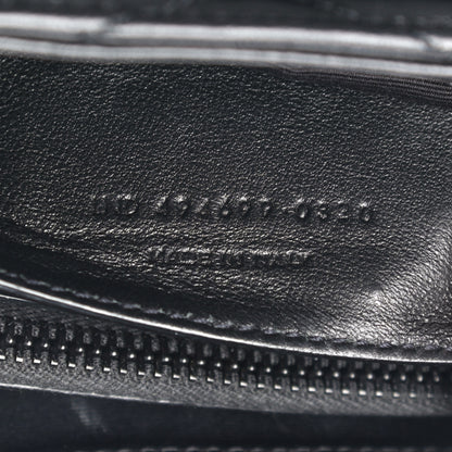 Saint Laurent Calfskin Y Quilted Monogram Small Loulou Chain Satchel Black 7 of 10