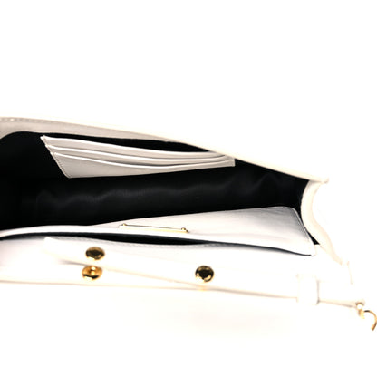 Miu Miu Nappa Matelasse Chain Crossbody White 5 of 11