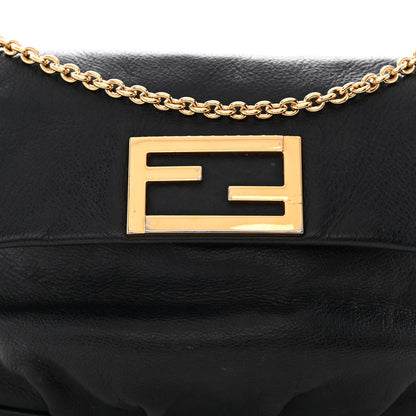 Fendi Vitello Flamingo Fendista Pouchette Crossbody Black 8 of 10