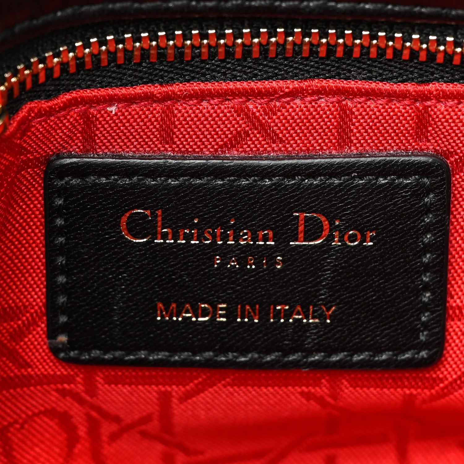 Christian Dior Lambskin Cannage Mini Lady Dior Black 6 of 9