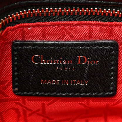 Christian Dior Lambskin Cannage Mini Lady Dior Black 6 of 9