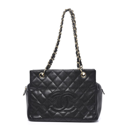 Chanel Caviar Quilted Petit Timeless Tote PTT Black 1 of 15