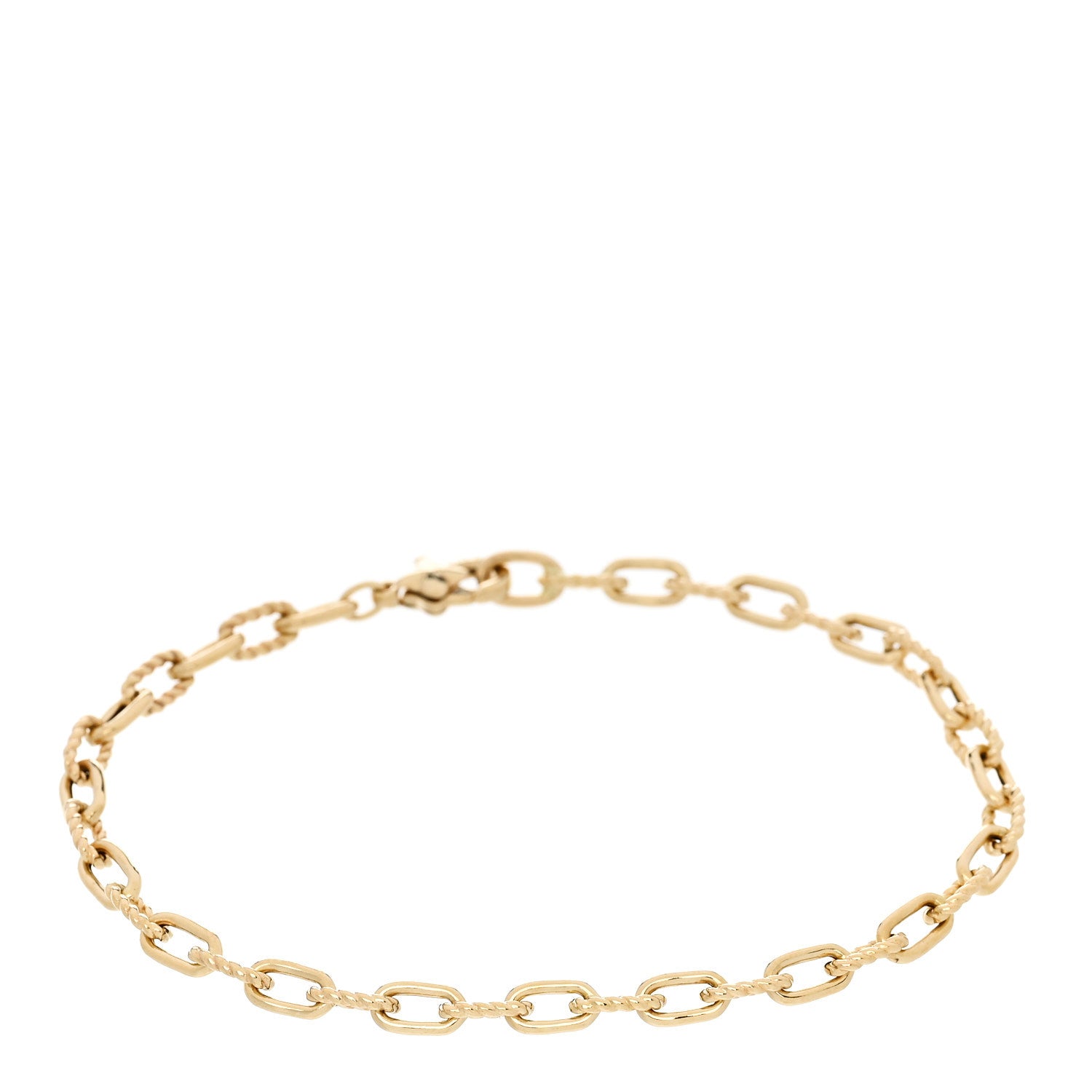 David Yurman 18K Yellow Gold Madison 3mm Classic Chain Bracelet 1 of 4
