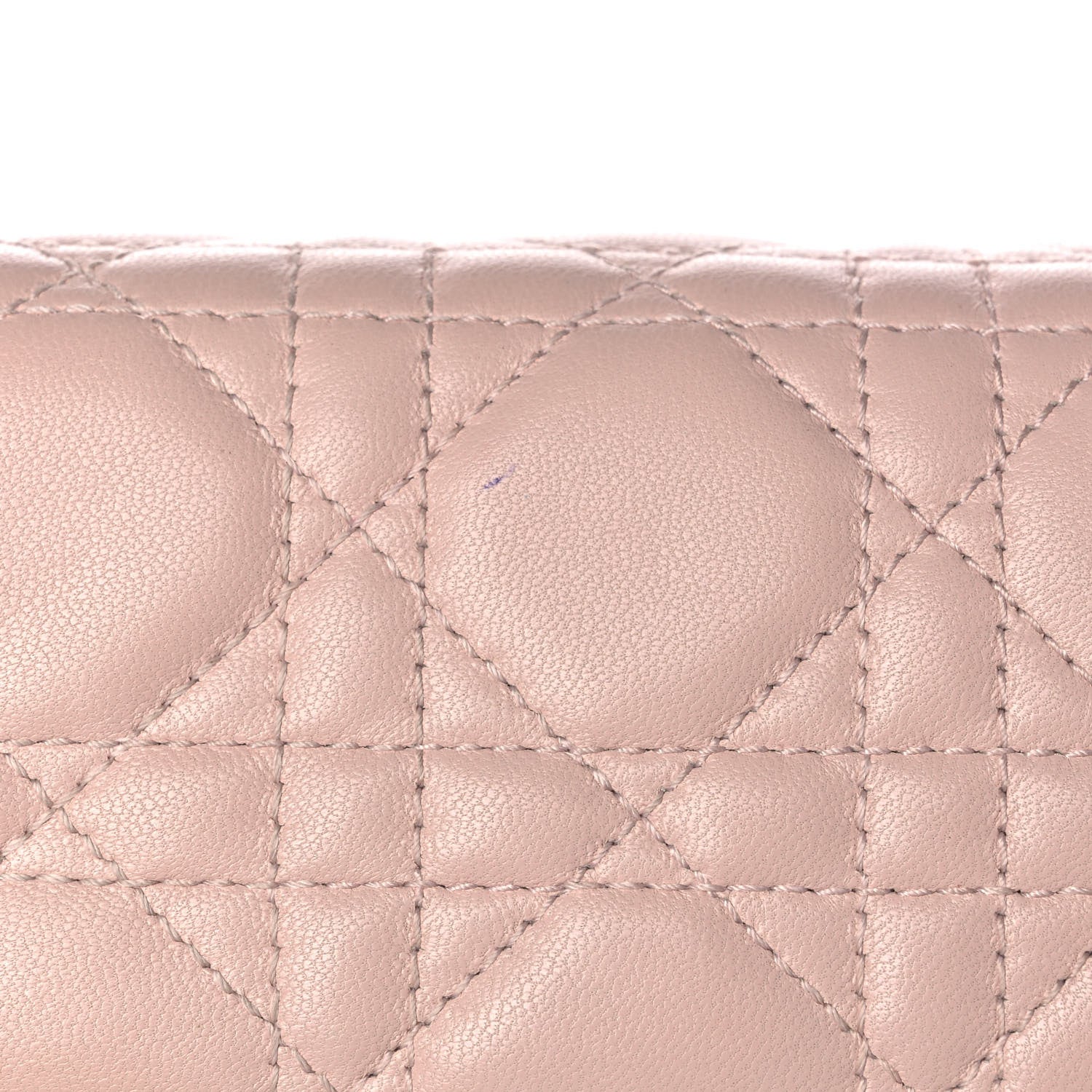 Christian Dior Lambskin Cannage Lady Dior Rendezvous Wallet On Chain Light Pink 10 of 11