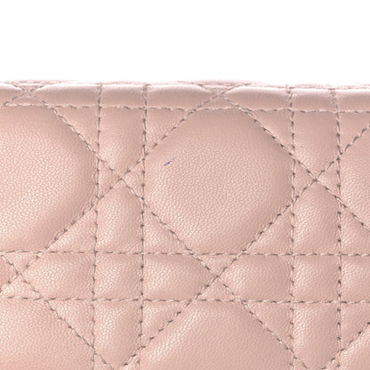 Christian Dior Lambskin Cannage Lady Dior Rendezvous Wallet On Chain Light Pink 10 of 11